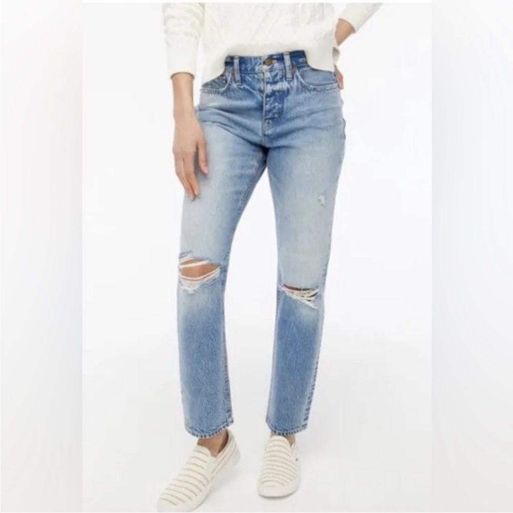 J.Crew Slim Boyfriend Distressed Jeans 24P
